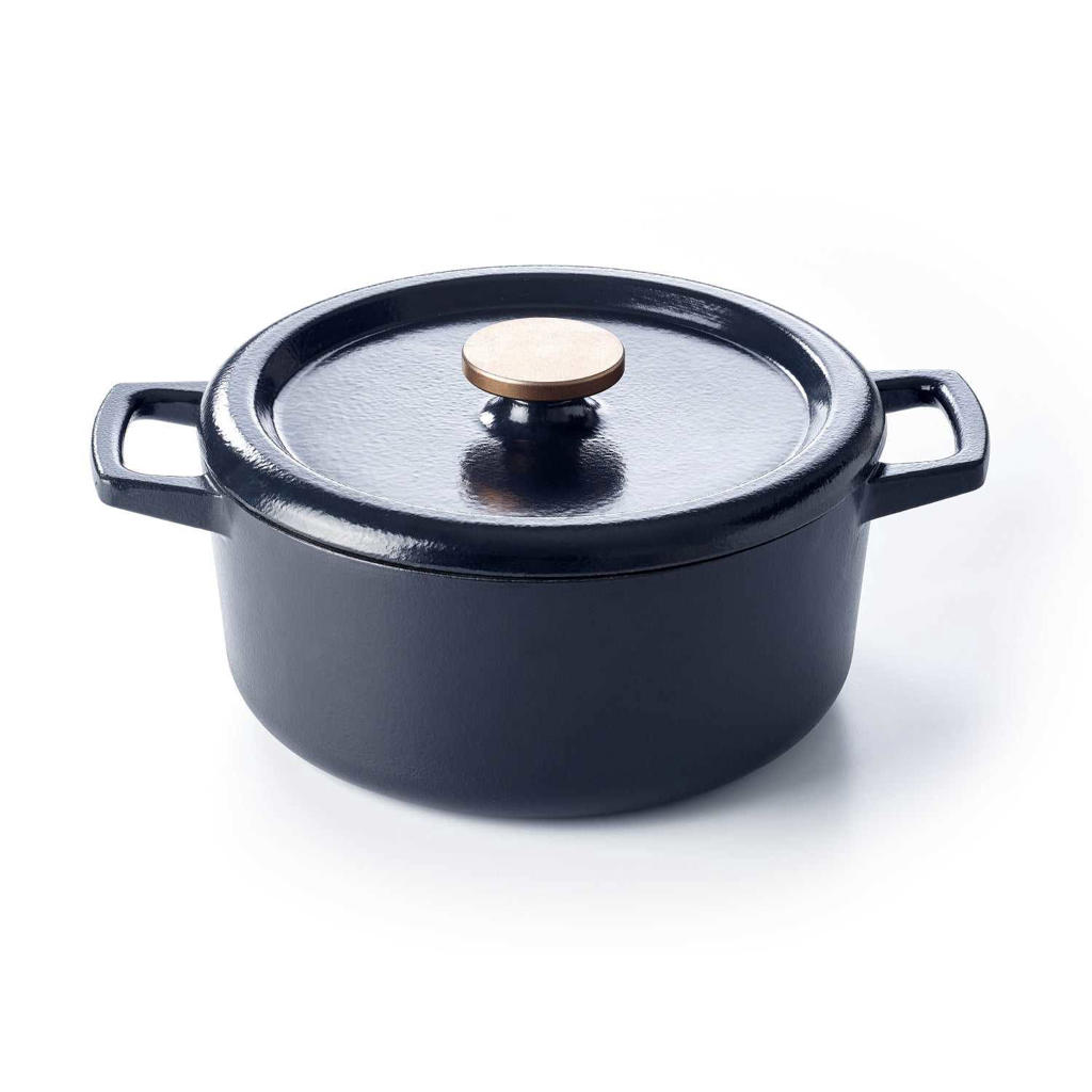 Alva Braadpan - Dutch Oven - Nori - Gietijzer ø 26 cm - geëmailleerde anti-aanbaklaag