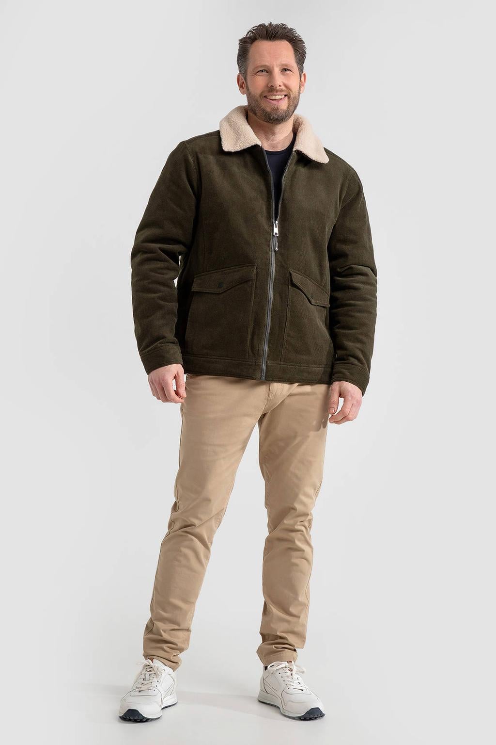 Life-Line teddy outdoor jas - donkergroen