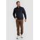 Life-Line regular fit gebreide schipperstrui met wol - marineblauw