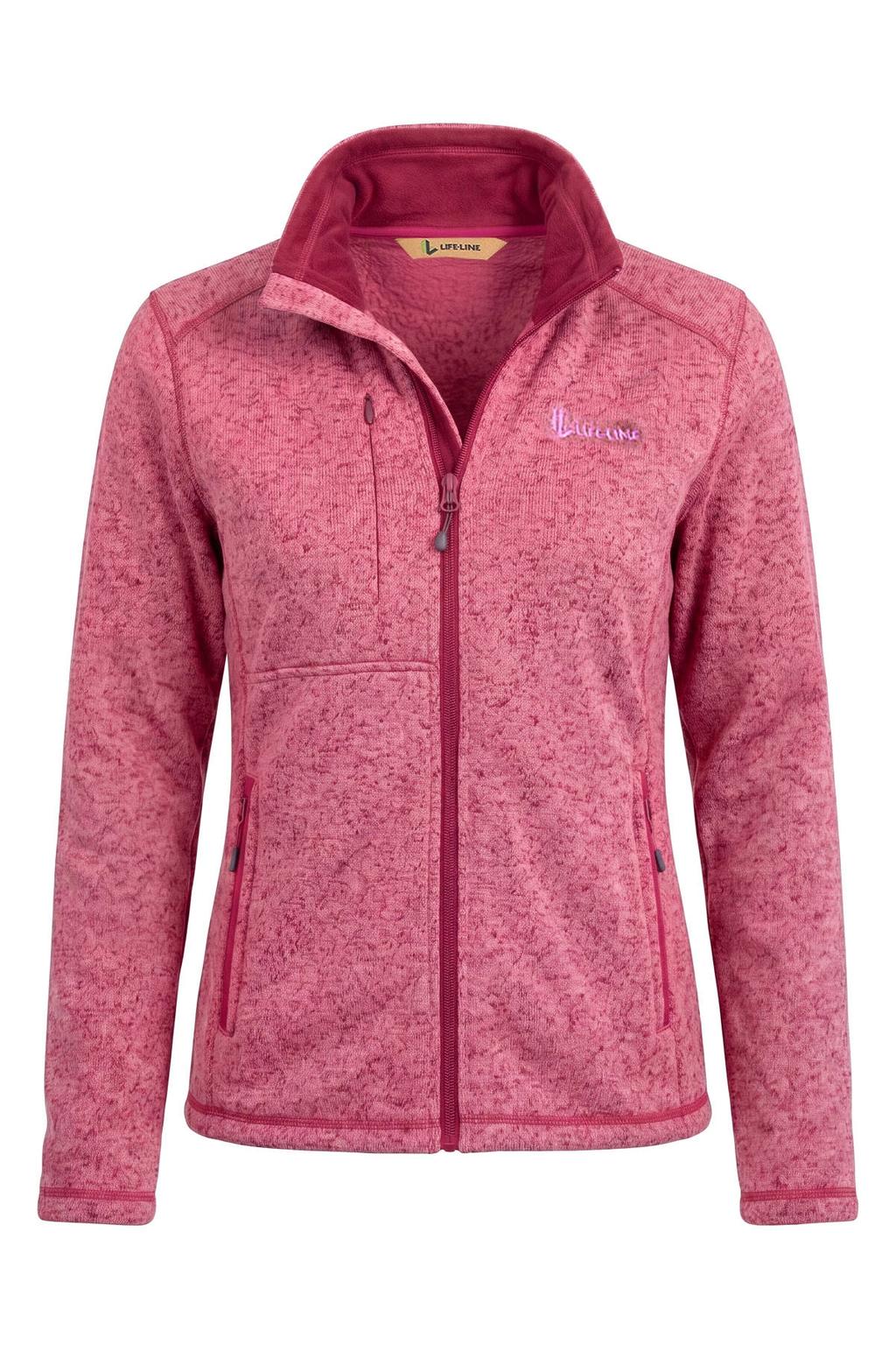 Life-Line fleece outdoor vest - roze