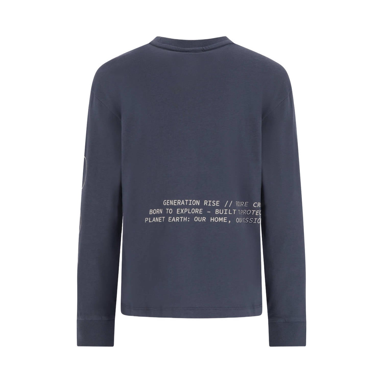 TYGO & vito NextGen jersey longsleeve met backprint donkerblauw