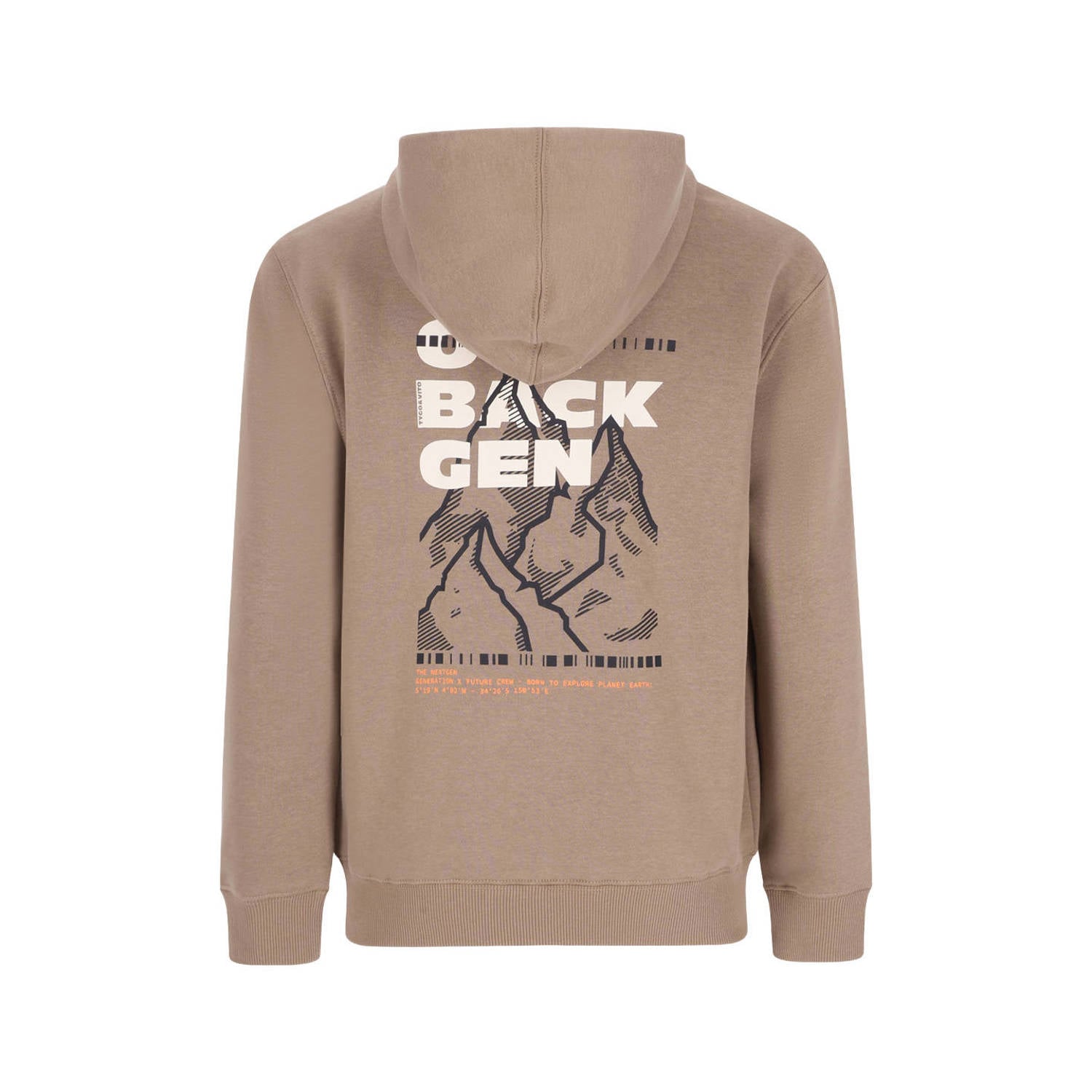 TYGO & vito NextGen hoodie met backprint zand