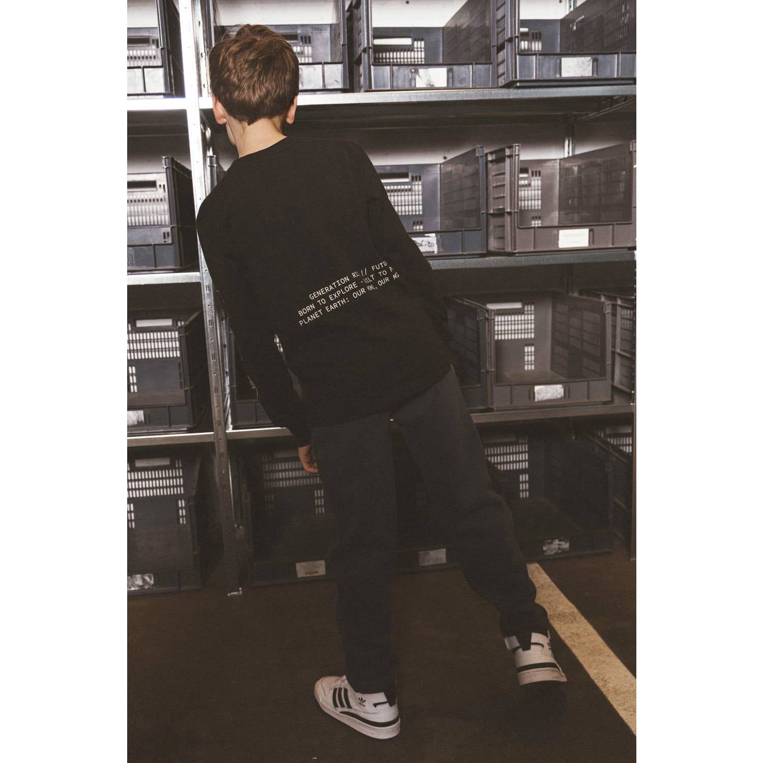 TYGO & vito NextGen jersey longsleeve met backprint zwart