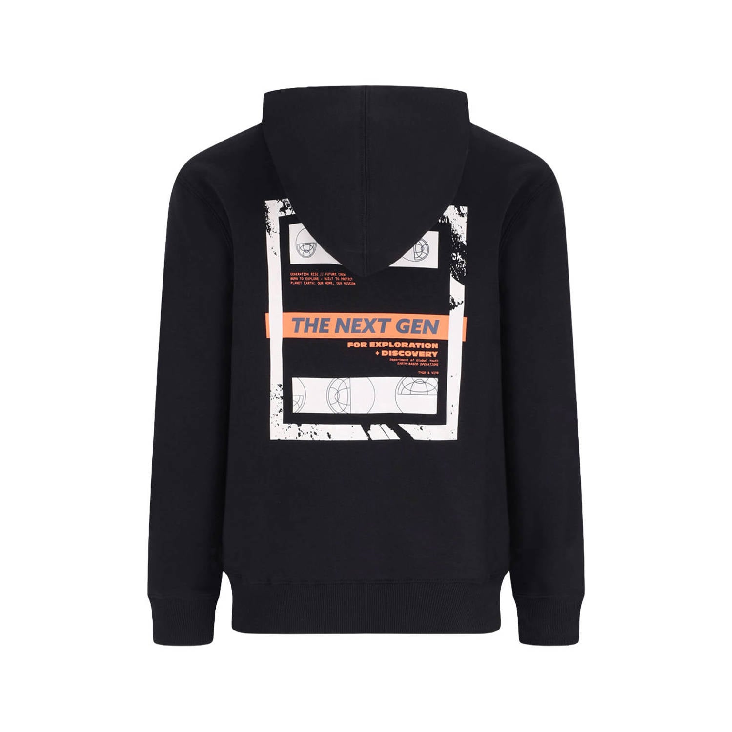 TYGO & vito NextGen hoodie met backprint zwart