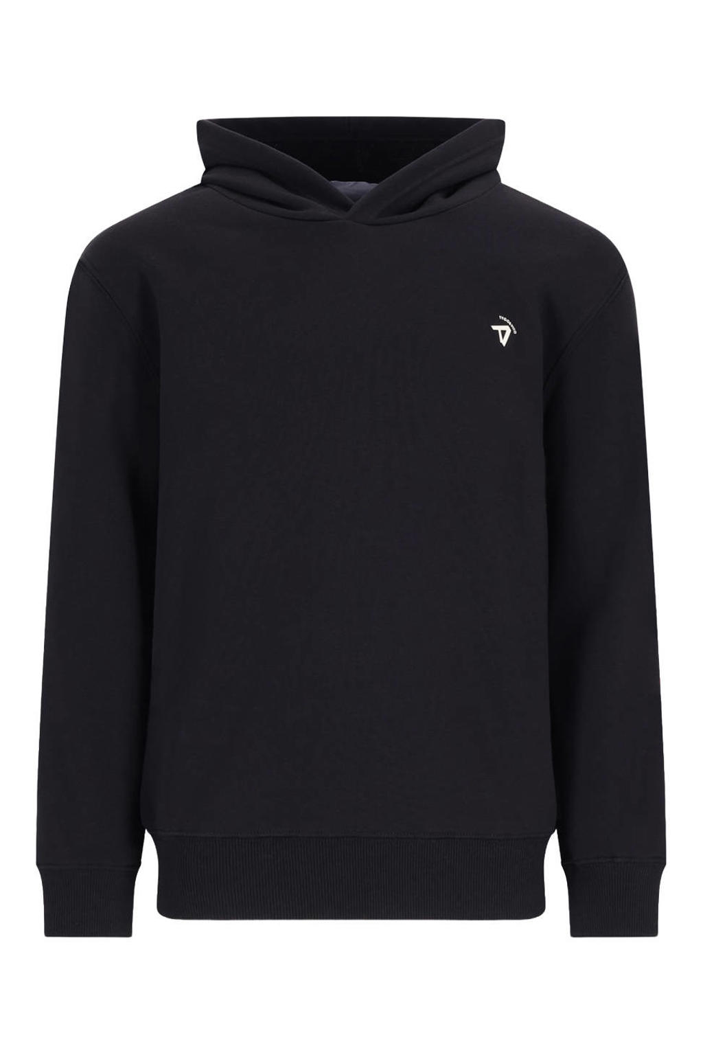 Zwarte jongens TYGO & vito NextGen hoodie van sweat materiaal met backprint, lange mouwen en capuchon