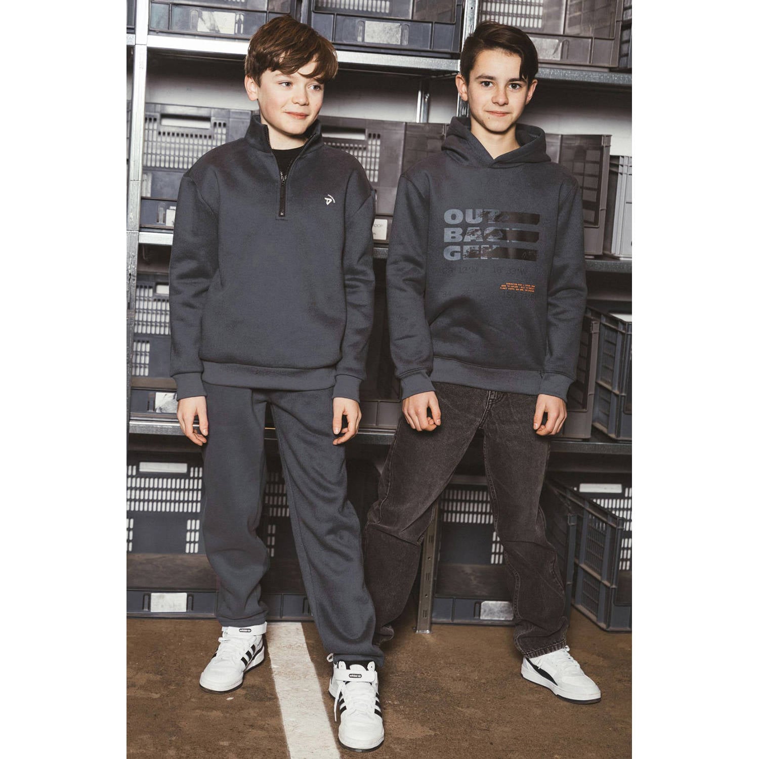TYGO & vito NextGen hoodie met print donkerblauw