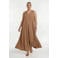 YOEK linnen tuniek Plus Size - bruin