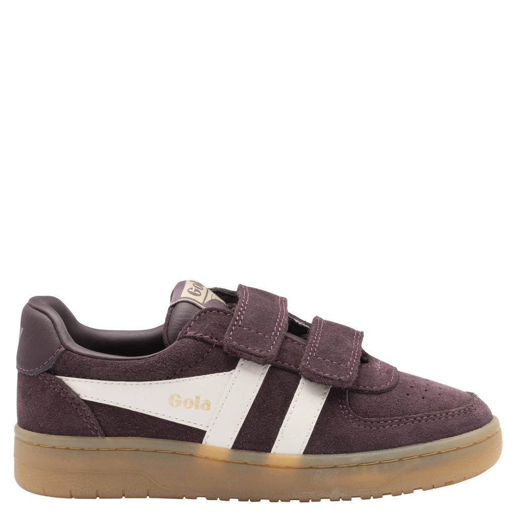 Gola Hawk Strap leren sneakers donkerpaars