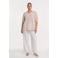 YOEK viscose tuniek Plus Size - lichtbruin
