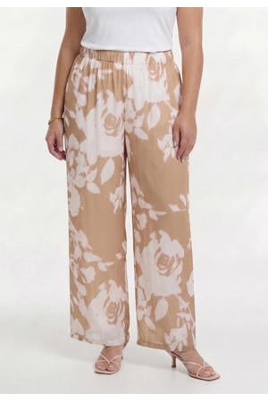 viscose broek Plus Size - lichtbruin