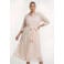 YOEK viscose jurk Plus Size - bruin