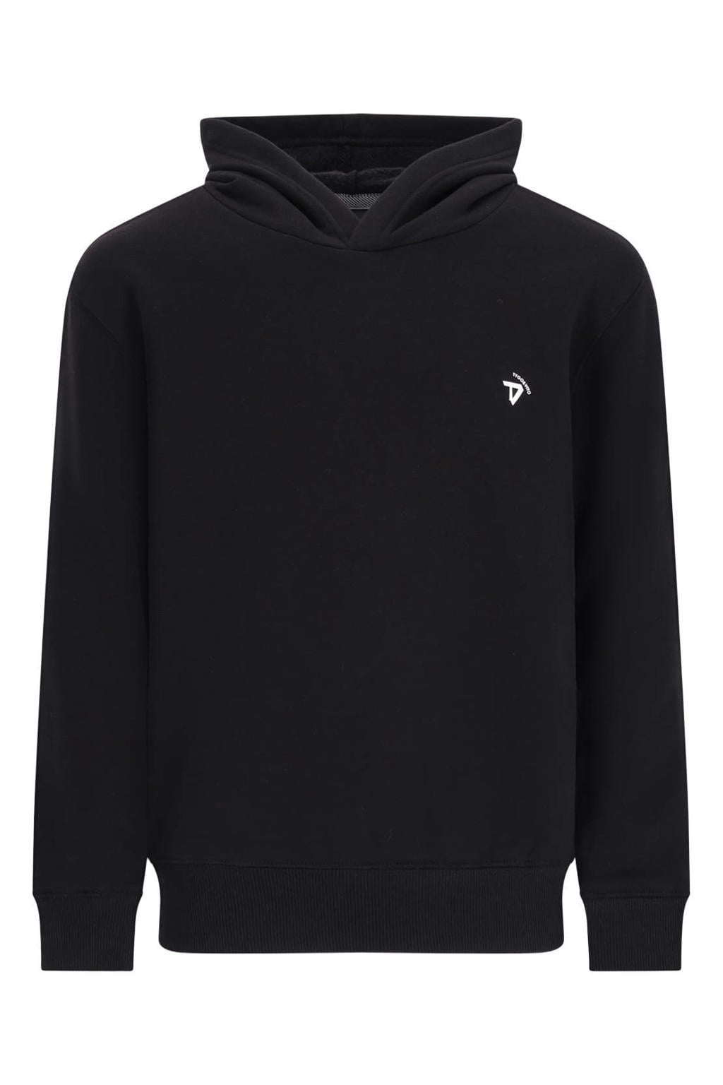 Zwarte jongens TYGO & vito NextGen hoodie van polyester met backprint, lange mouwen en capuchon