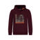 TYGO & vito hoodie met print - donkerrood