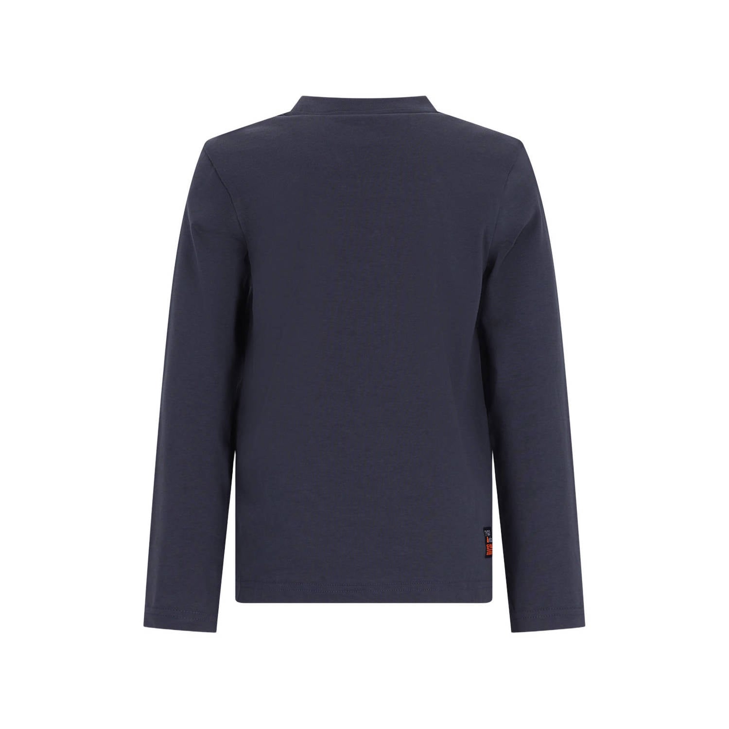 TYGO & vito rechtvallende longsleeve met print donkerblauw
