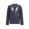 TYGO & vito rechtvallende longsleeve met print - antraciet