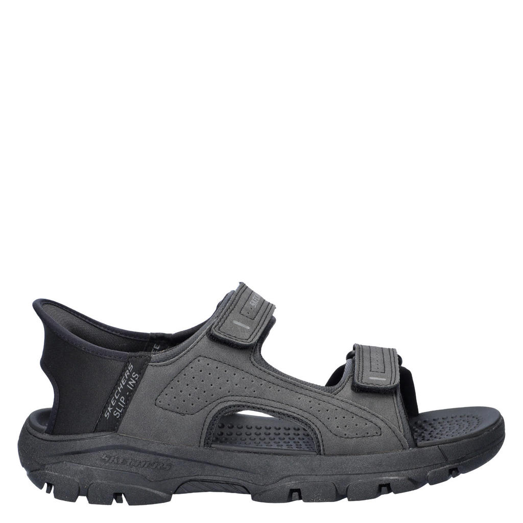 Skechers Hands Free Slip-Ins Tresmen imitatieleren sandalen zwart