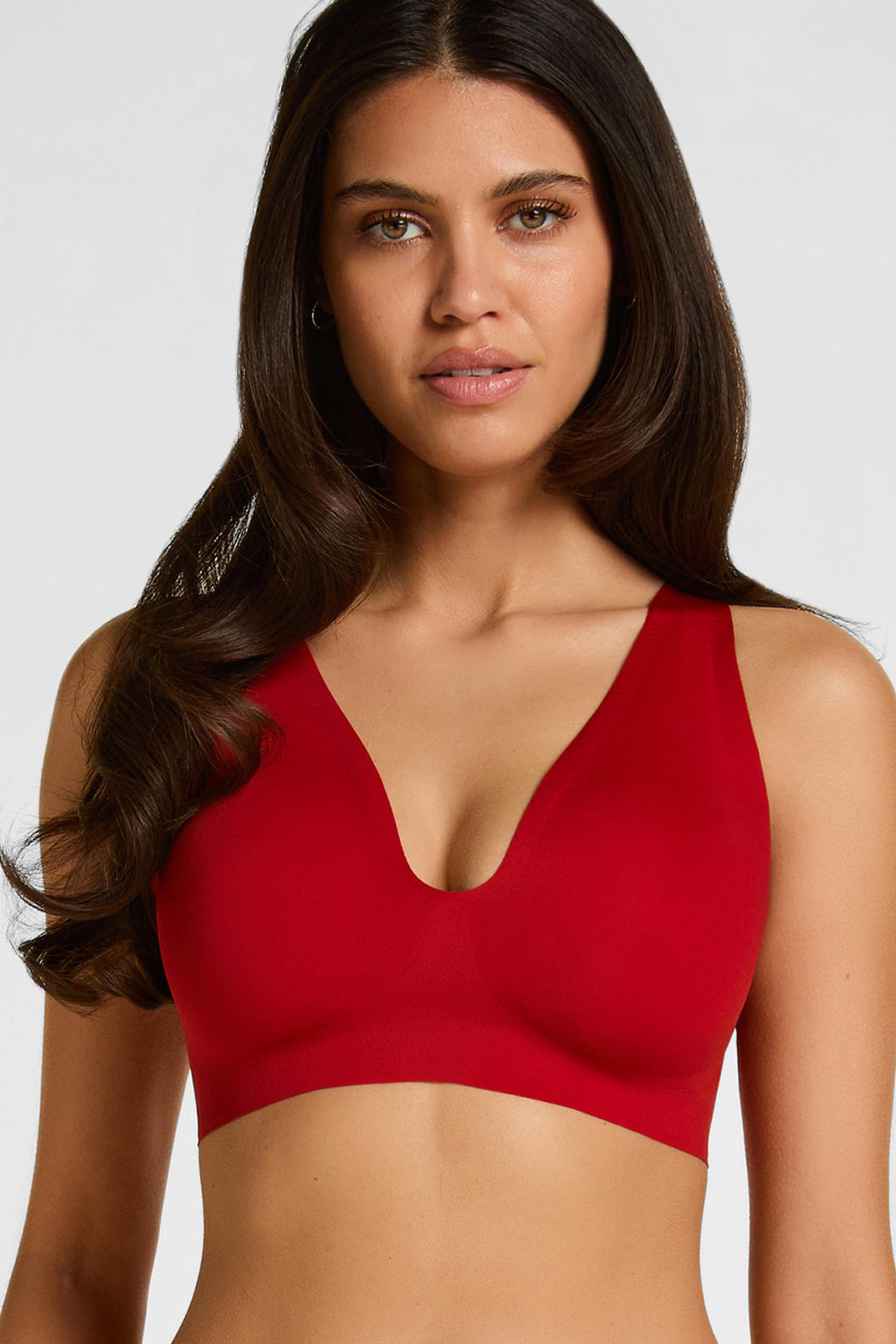 Hunkemöller Super Comfort voorgevormde seamless bh zonder beugel - rood