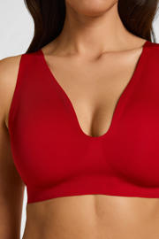 thumbnail: Hunkemöller voorgevormde bh zonder beugel Super Comfort rood