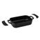 Alva Ovenschaal / Braadslede Gietijzer Nori + Gratis Leren Handvaten - 30 x 21 x 8.2 cm - geëmailleerde anti-aanbaklaag