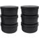 ZiiPa Pizzadeeg doos - ø 16 cm / 250 gram - Zwart - 6 stuks