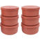 ZiiPa Pizzadeeg doos - ø 16 cm / 250 gram - Terracotta - 6 stuks