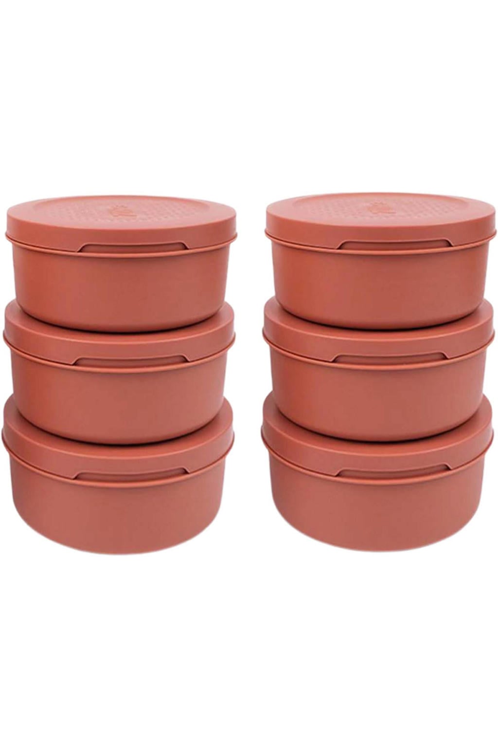 ZiiPa Pizzadeeg doos - ø 16 cm / 250 gram - Terracotta - 6 stuks