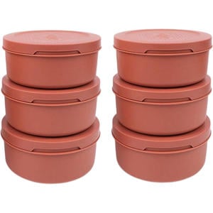 Pizzadeeg doos - ø 16 cm / 250 gram - Terracotta - 6 stuks