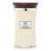 WoodWick WoodWick Geurkaars Large Island Coconut - 18 cm / ø 10 cm - Geurkaars in Glas - Houten Lont