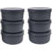 ZiiPa Pizzadeeg doos - ø 16 cm / 250 gram - Leisteen - 6 stuks