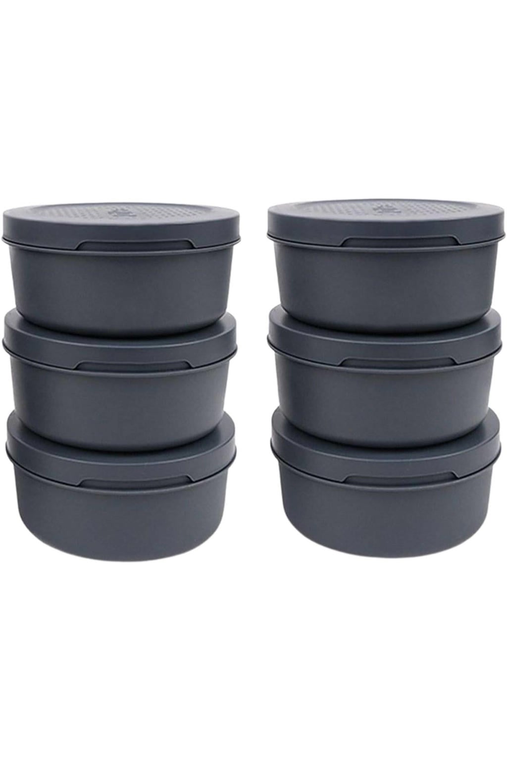 ZiiPa Pizzadeeg doos - ø 16 cm / 250 gram - Leisteen - 6 stuks