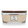 WoodWick WoodWick Geurkaars Ellipse Vanilla Bean - 9 cm / 19 cm - Geurkaars in Glas - Houten Lont