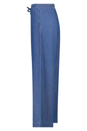 thumbnail: America Today wide leg low waist broek medium blue denim