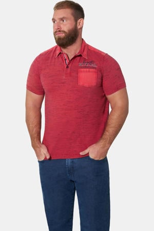 +FIT Collectie regular polo HEMPA rood