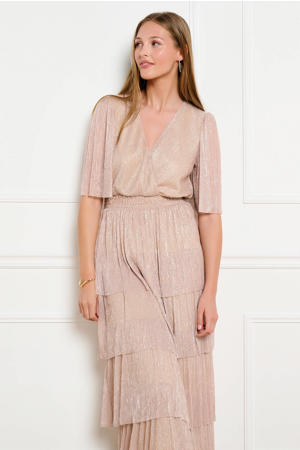 maxi jurk beige