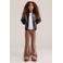 WE Fashion fluwelen flared broek - lichtbruin