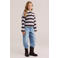WE Fashion gestreepte longsleeve - bruin