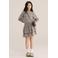 WE Fashion gebloemde korte rok met ruches - ecru