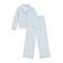 WE Fashion gestreepte pyjama - lichtblauw/ecru