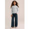 WE Fashion Blue Ridge wide leg jeans - donkerblauw