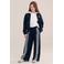 WE Fashion loose fit gestreepte joggingbroek - donkerblauw