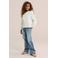 WE Fashion blouse met ruches - ecru