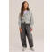 WE Fashion gebreid vest met wol - grijs