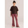 WE Fashion flared broek - oudroze
