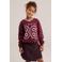 WE Fashion sweater met print - donkerrood