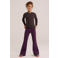WE Fashion flared broek - aubergine