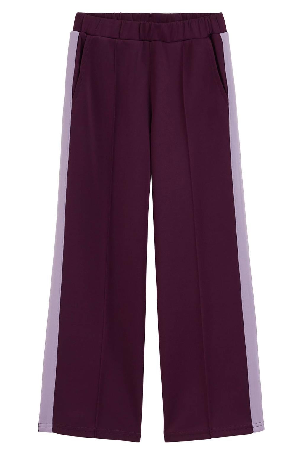 WE Fashion loose fit joggingbroek - aubergine/lichtpaars