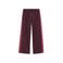WE Fashion loose fit joggingbroek met stippen - donkerrood/roze