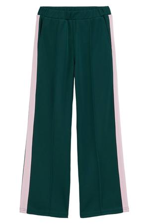 loose fit joggingbroek - donkergroen/lichtroze