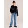 WE Fashion imitatiebont gilet - zwart