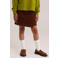 WE Fashion corduroy korte rok - cognac